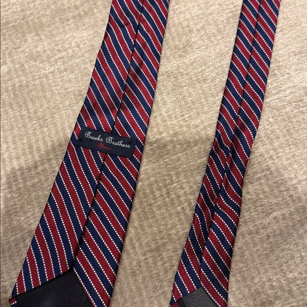 Boys Classic Striped Tie in Red and Blue